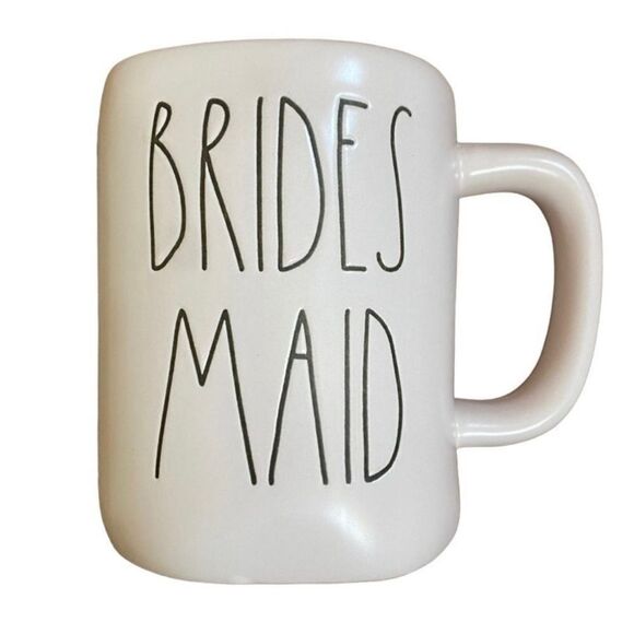 Magenta Pink Rae Dunn Artisan Collection Bridesmaid Ceramic Novelty Mug - Picture 7 of 9